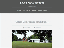 Tablet Screenshot of ianwaring.com